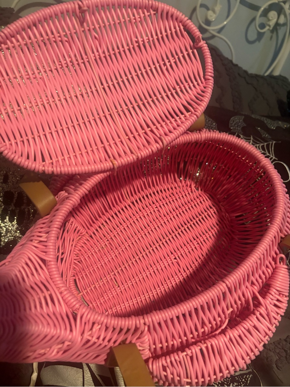 Pink Flamingo faux Novelty Hat -plus flamingo basket !!so flocking cute🦩🦩🦩 - Picture 15 of 16